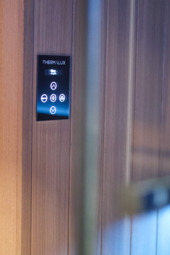Controlpanel sauna