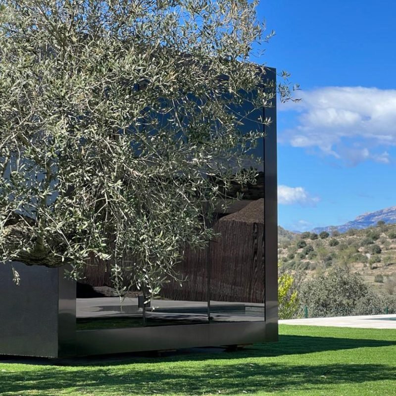Zwarte Aluminium Buitensauna met Privacy Glas: Sauna Kopen in Spanje voor Thuisontspanning